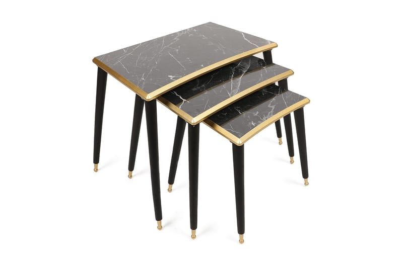 Kyrkobyn Satsbord - Svart - Möbler - Bord & matgrupper - Avlastningsbord - Brickbord & småbord