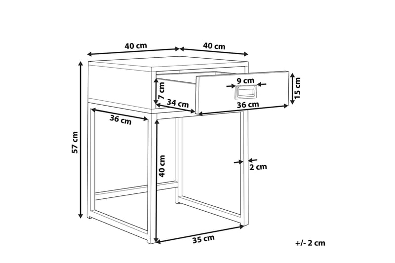 Largona Soffbord 40 cm - Svart - Möbler - Bord & matgrupper - Soffbord
