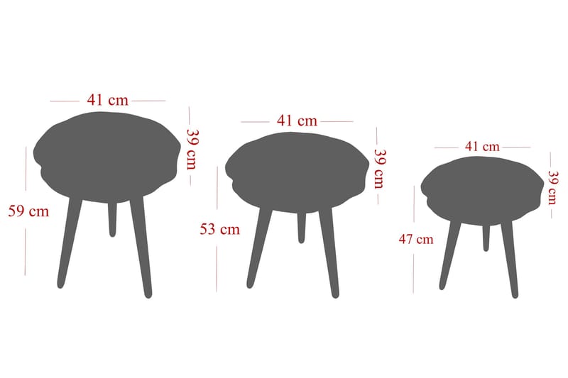 Lindeskruv Satsbord - Grå - Möbler - Bord & matgrupper - Soffbord