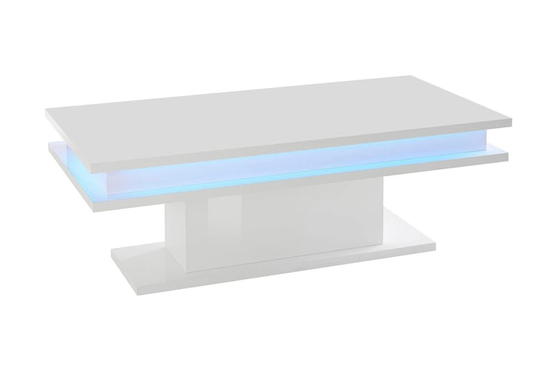 Littlebig Soffbord 100 cm med LED-Belysning - Vit Högglans - Möbler - Bord & matgrupper - Soffbord