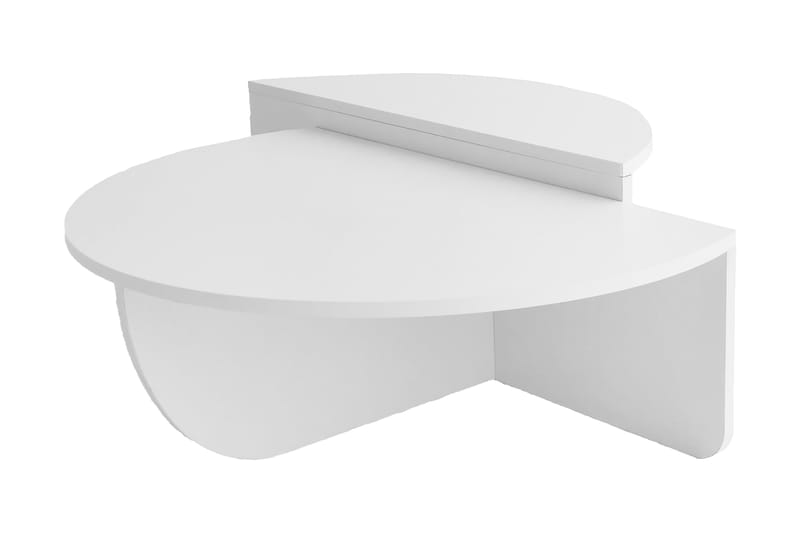 Malling Soffbord 90x30x90 cm Oval - Vit - Möbler - Bord & matgrupper - Soffbord