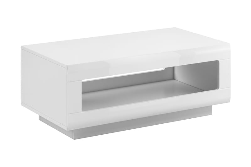 Maricruz Soffbord 110 cm med Förvaring Hylla - Vit - Möbler - Tv möbel & mediamöbel - TV bänk & mediabänk