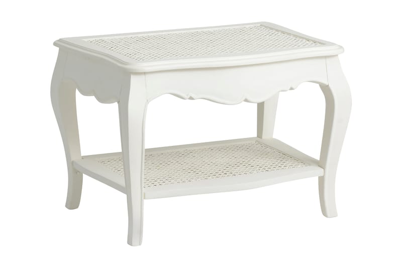 Muranos Soffbord 65 cm med Förvaring Hyllor - Vit - Möbler - Bord & matgrupper - Kontorsbord - Skrivbord