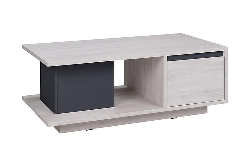 Najera Soffbord 120 cm med Förvaring - Vit/Grå/Beige - Möbler - Bord & matgrupper - Soffbord