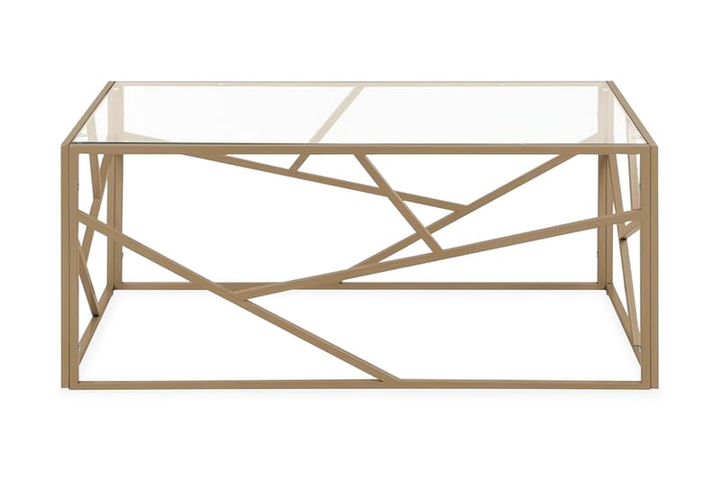 Orland Soffbord 100 cm - Glas/Guld - Möbler - Bord & matgrupper - Soffbord
