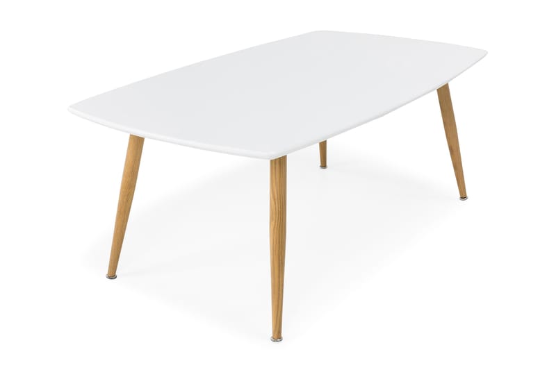 Pelle Soffbord 120 cm - Vit/Ekfärg - Möbler - Bord & matgrupper - Soffbord