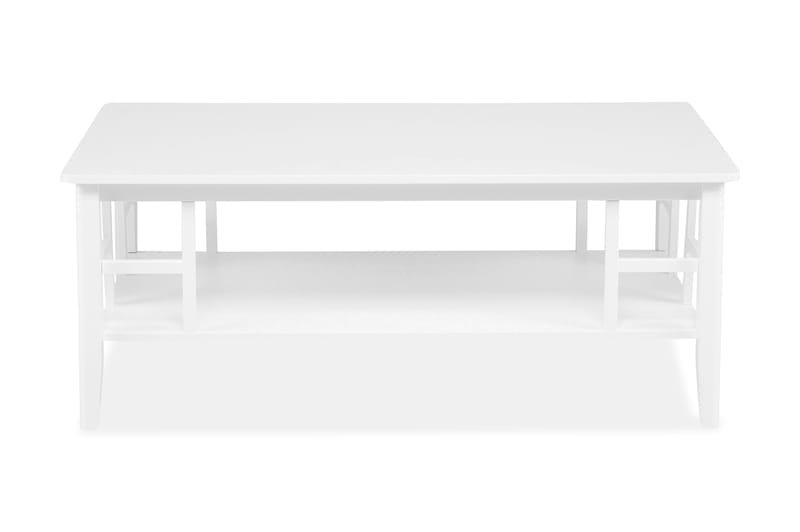 Piteå Soffbord 130 cm med Förvaring Hylla - Vit - Möbler - Bord & matgrupper - Soffbord