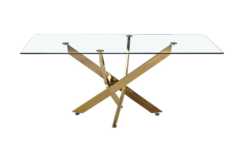 Puxtet Soffbord 135 cm - Glass/Guld - Möbler - Bord & matgrupper - Soffbord