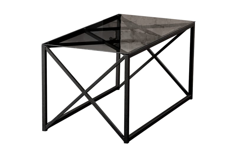 Satar Soffbord 94 cm - Svart/Glas - Möbler - Bord & matgrupper - Soffbord