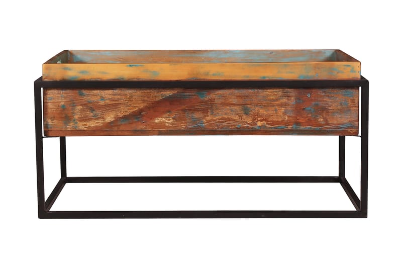 Setbelle Soffbord 100 cm - Återvunnet Trä/Flerfärgad/Svart - Möbler - Bord & matgrupper - Soffbord