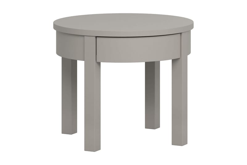 Simple Soffbord 54 cm Runt med Förvaring Lådor Grå - VOX - Möbler - Bord & matgrupper - Soffbord