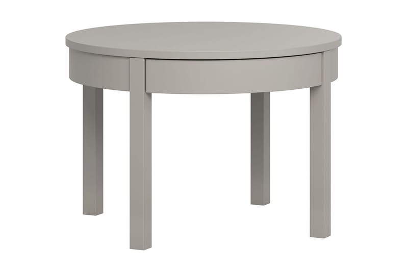 Simple Soffbord 80 cm Runt med Förvaring Lådor Högt Grå - VOX - Möbler - Bord & matgrupper - Soffbord