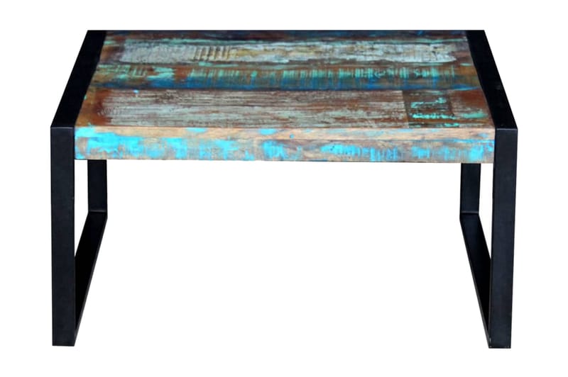 Soffbord återvunnet massivt trä 80x80x40 cm - Flerfärgad - Möbler - Bord & matgrupper - Soffbord