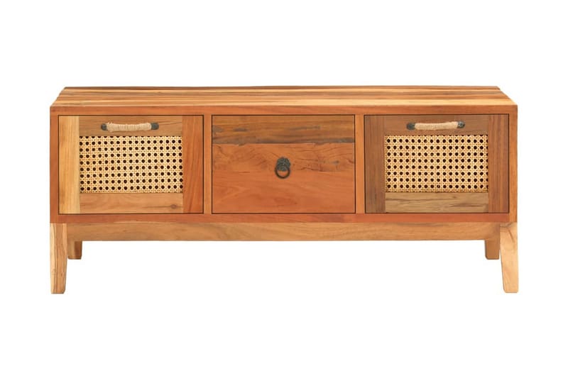 Soffbord 100x50x40 cm massivt återvunnet trä - Brun - Möbler - Bord - Soffbord