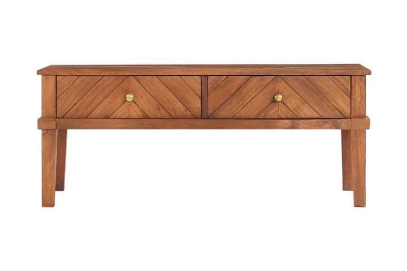 Soffbord 100x50x41 cm massivt akaciaträ - Brun - Möbler - Bord & matgrupper - Soffbord