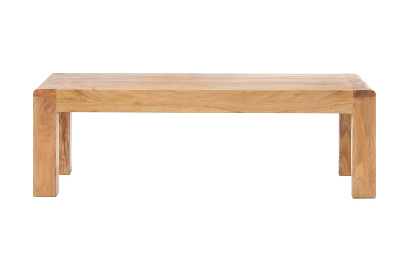 Soffbord 110x60x35 cm massivt akaciaträ med sheshamfinish - Vit - Möbler - Bord & matgrupper - Soffbord