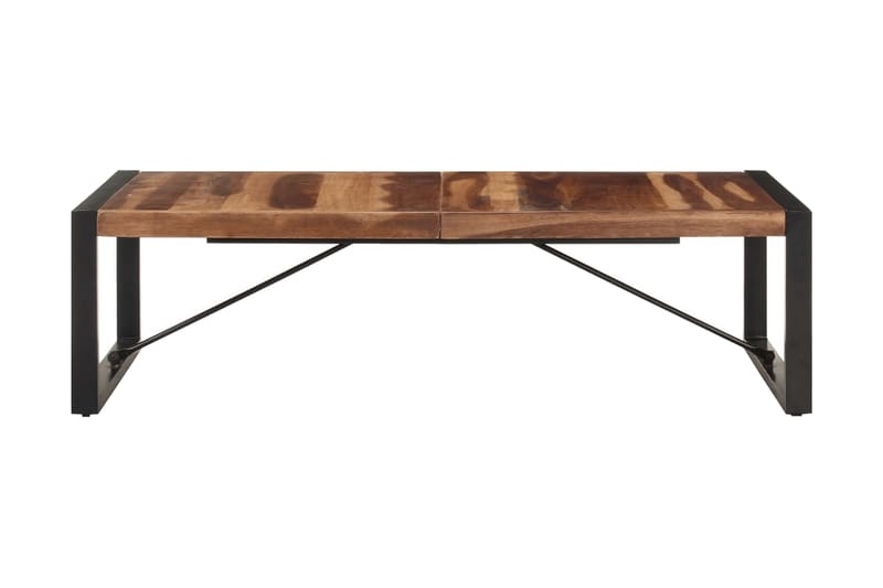 Soffbord 140x70x40 cm massivt trä med sheshamfinish - Valnötsbrun - Möbler - Bord & matgrupper - Soffbord