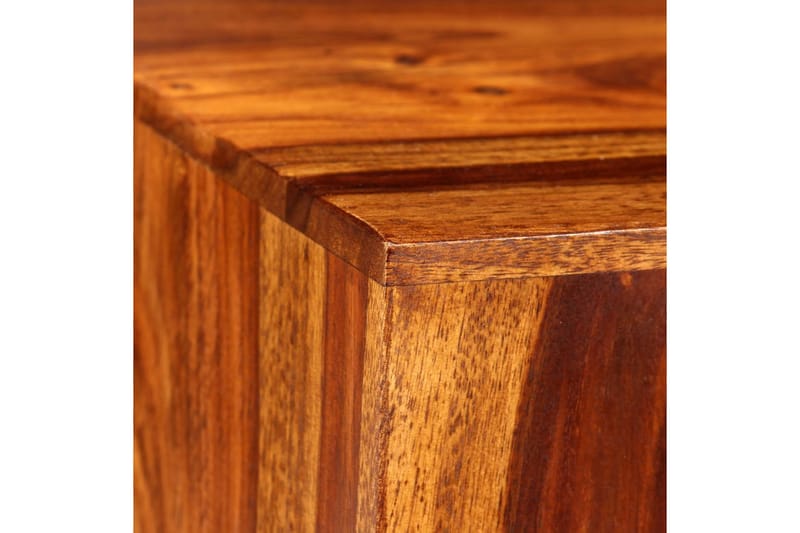 Soffbord 2 delar massivt sheshamträ 40x40x40 cm - Brun - Möbler - Bord & matgrupper - Soffbord
