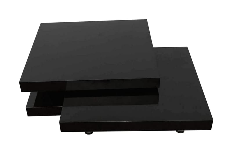 Soffbord 3 nivåer högglans svart - Svart - Möbler - Bord & matgrupper - Soffbord