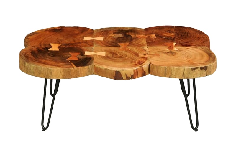 Soffbord 35 cm 6 stockar massivt sheshamträ - Brun - Möbler - Bord & matgrupper - Soffbord