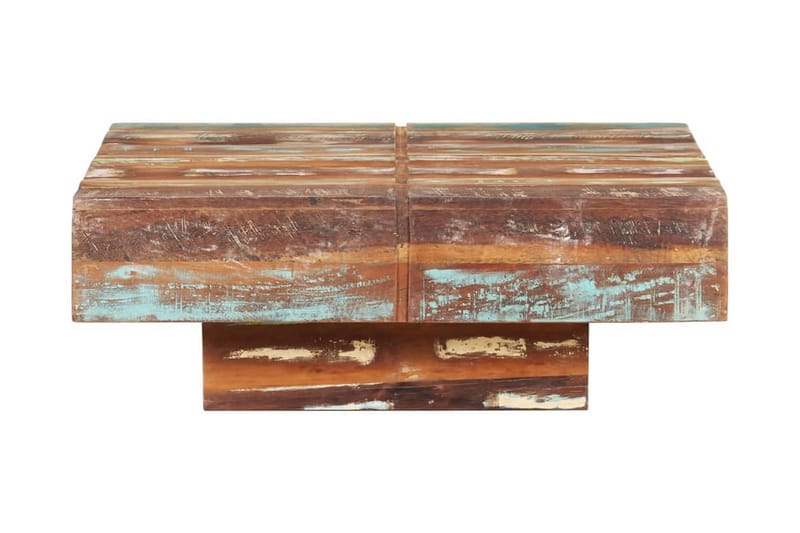 Soffbord 80x80x28 cm massivt återvunnet trä - Brun - Möbler - Bord & matgrupper - Soffbord