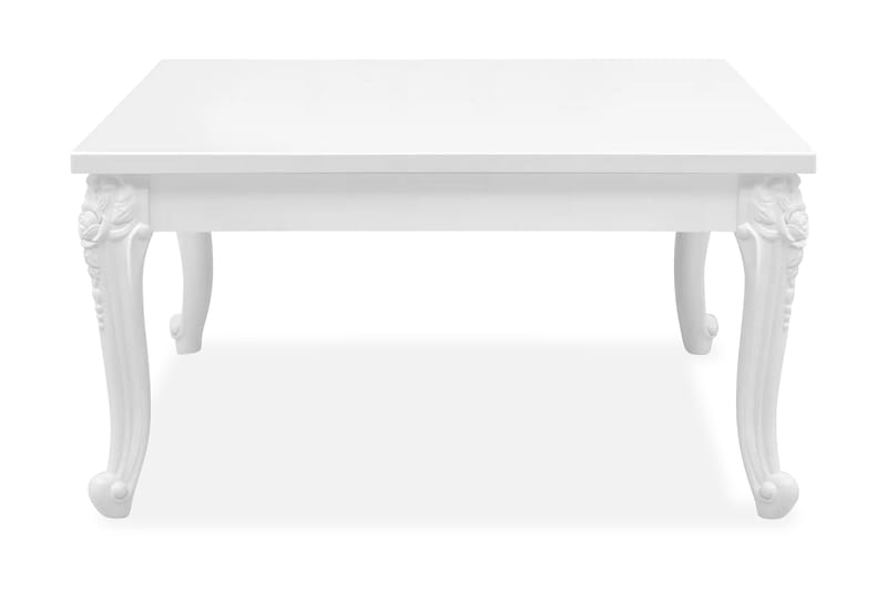 Soffbord 80x80x42 cm vit högglans - Vit - Möbler - Bord & matgrupper - Soffbord