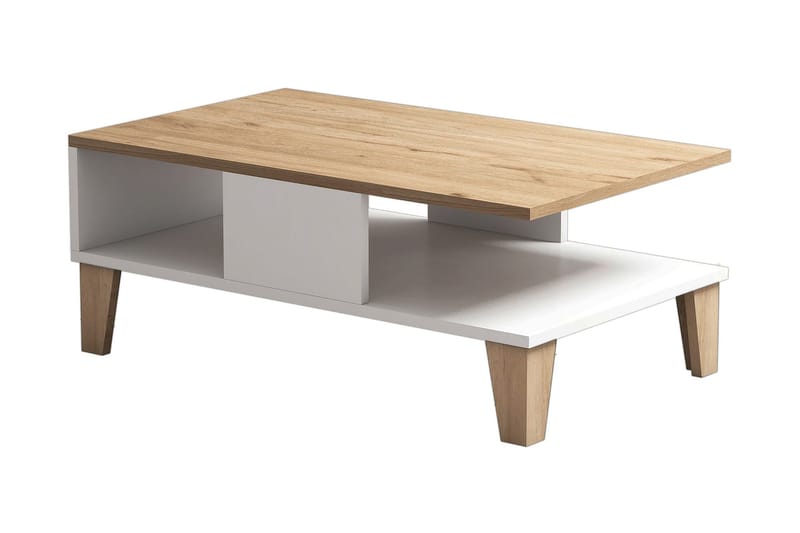 Soffbord 90 cm - Natur/Vit - Möbler - Bord & matgrupper - Soffbord