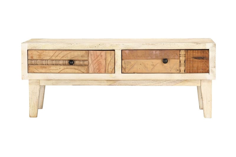 Soffbord 90x50x35 cm massivt återvunnet trä - Brun - Möbler - Bord & matgrupper - Soffbord