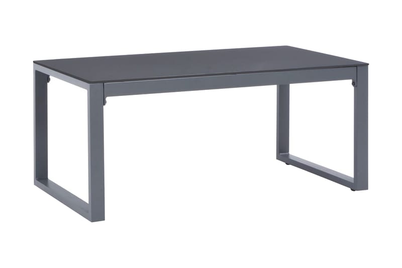 Soffbord 90x50x40 cm aluminium - Grå - Möbler - Bord & matgrupper - Soffbord