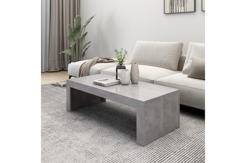 Soffbord betonggrå 110x50x35 cm spånskiva - Grå - Möbler - Bord & matgrupper - Soffbord