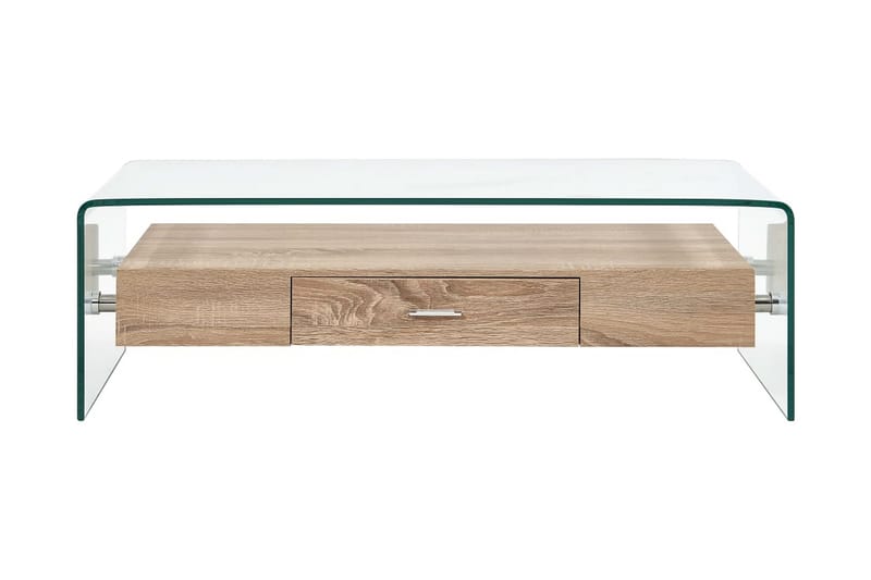 Soffbord genomskinligt 98x45x31 cm härdat glas - Transparent - Möbler - Bord & matgrupper - Soffbord