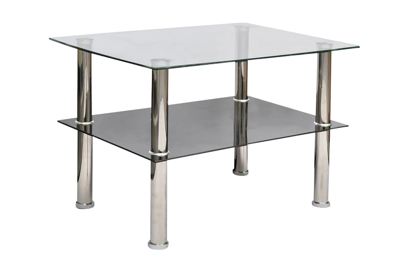Soffbord glas 2 nivåer - Silver - Möbler - Bord & matgrupper - Soffbord