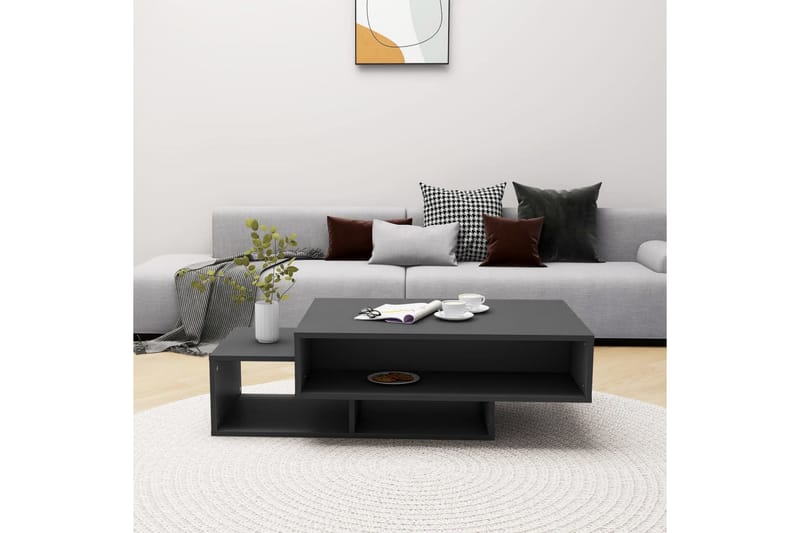 Soffbord grå 105x55x32 cm spånskiva - Grå - Möbler - Bord & matgrupper - Soffbord
