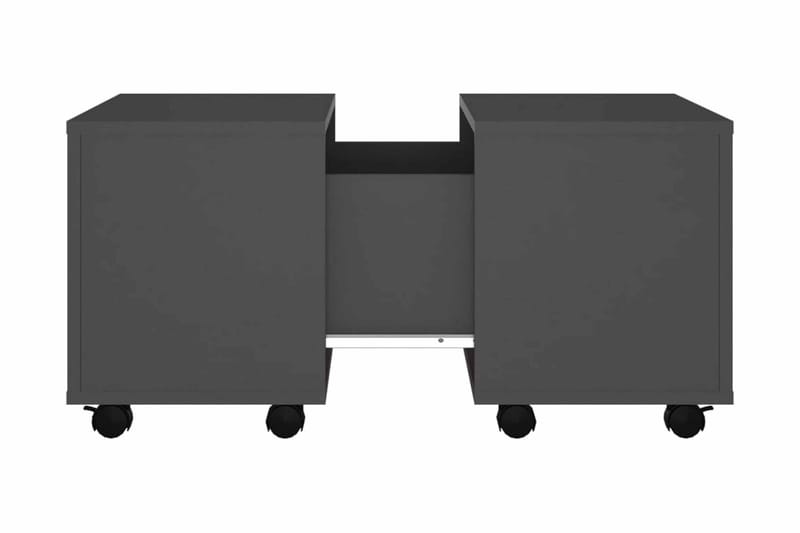 Soffbord grå 60x60x38 cm spånskiva - Grå - Möbler - Bord & matgrupper - Soffbord - Soffbord med hjul