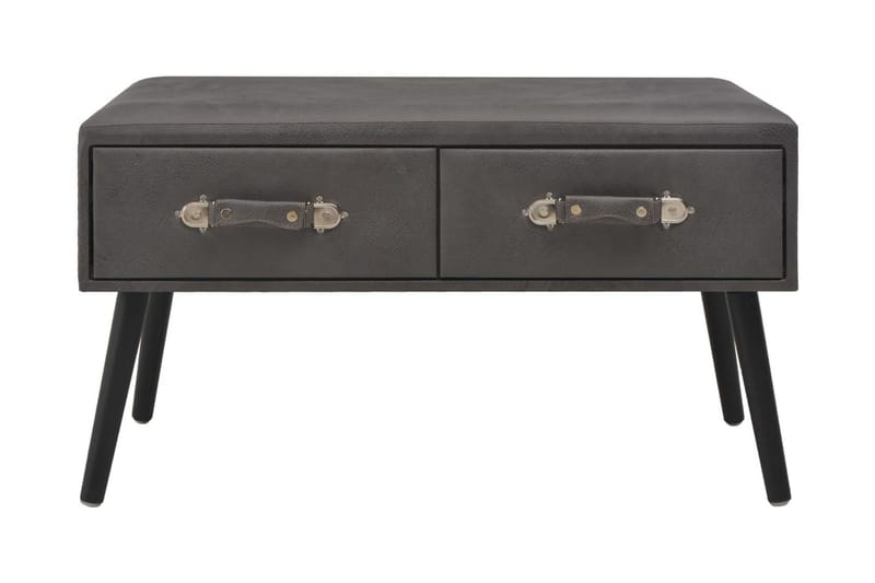 Soffbord grå 80x40x46 cm konstläder - Grå - Möbler - Bord & matgrupper - Soffbord
