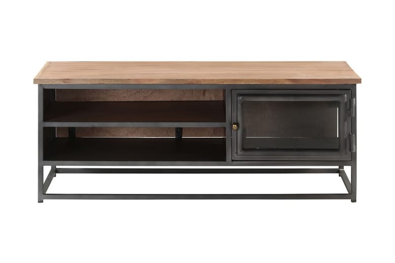 Soffbord grå 90x50x35 cm massivt akaciaträ - Grå - Möbler - Bord & matgrupper - Soffbord