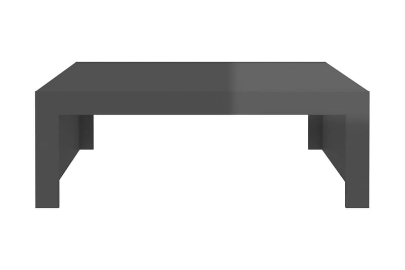 Soffbord grå högglans 100x100x35 cm - Grå - Möbler - Bord & matgrupper - Soffbord
