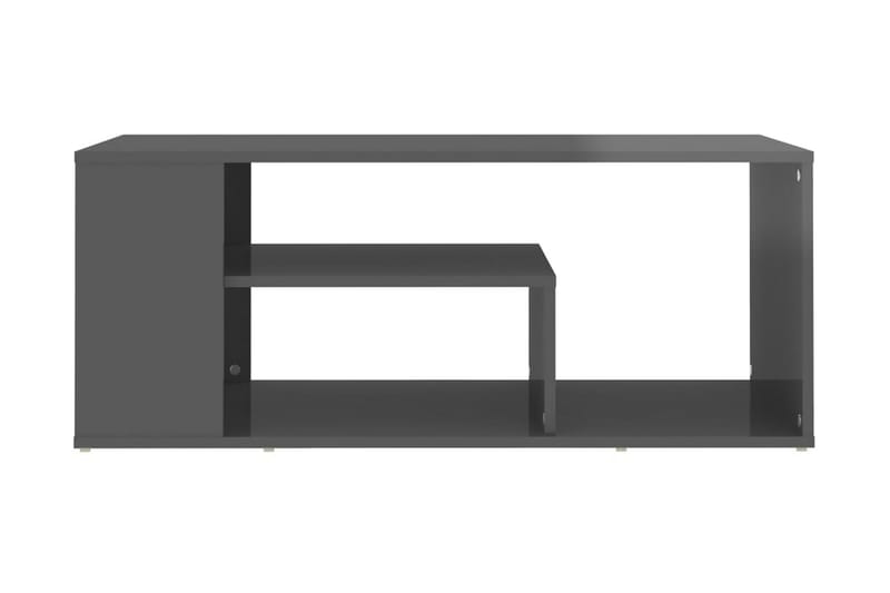 Soffbord grå högglans 100x50x40 cm spånskiva - Grå - Möbler - Bord & matgrupper - Soffbord