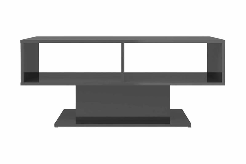 Soffbord grå högglans 103,5x50x44,5 cm spånskiva - Grå - Möbler - Bord & matgrupper - Soffbord
