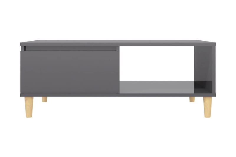 Soffbord grå högglans 90x60x35 cm spånskiva - Grå - Möbler - Bord & matgrupper - Soffbord