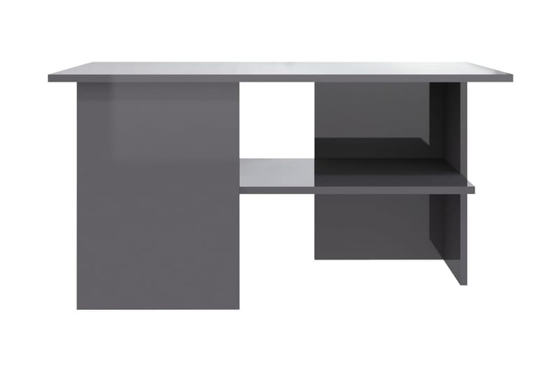 Soffbord grå högglans 90x60x46,5 cm spånskiva - Grå - Möbler - Bord & matgrupper - Soffbord