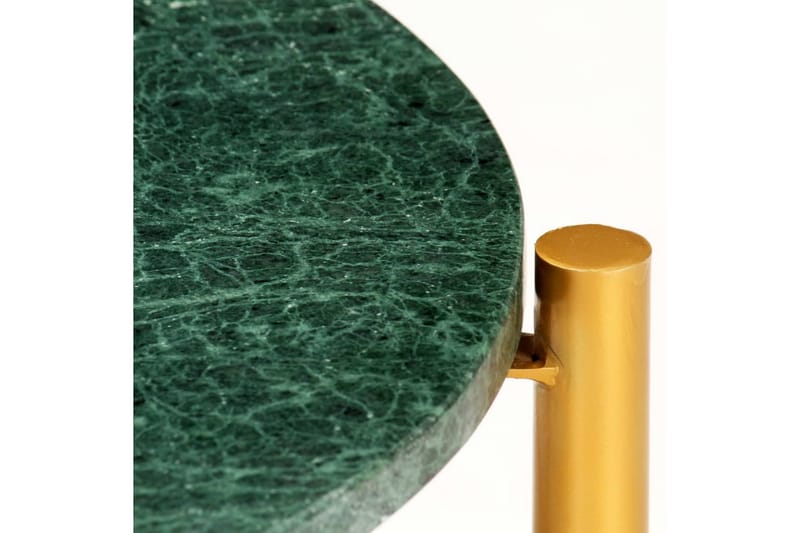 Soffbord grön 60x60x35 cm äkta sten med marmorstruktur - Grön - Möbler - Bord & matgrupper - Soffbord