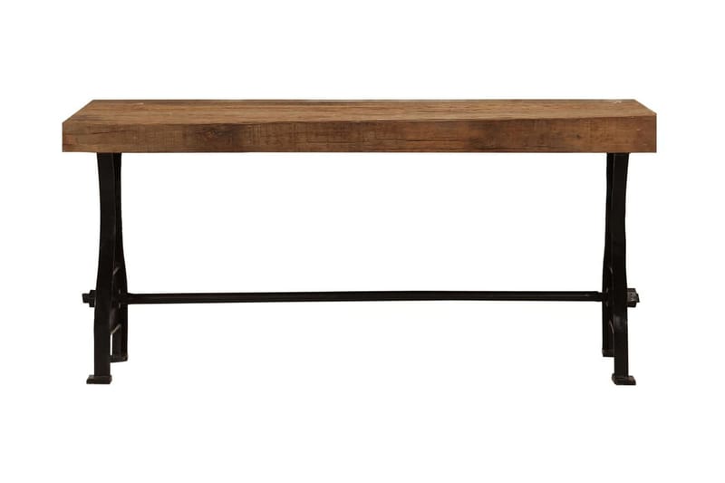 Soffbord i massivt återvunnet trä 100x60x40 cm - Brun - Möbler - Bord & matgrupper - Soffbord