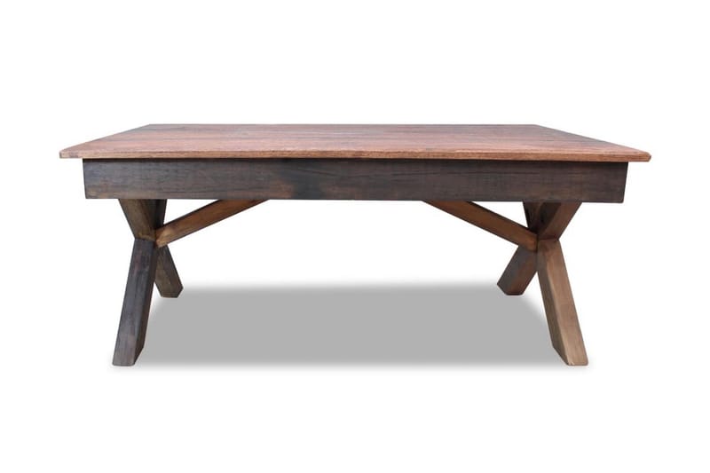 Soffbord i massivt återvunnet trä 110x60x45 cm - Brun - Möbler - Bord & matgrupper - Soffbord