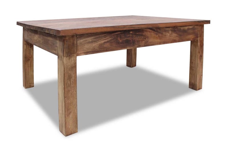 Soffbord i massivt återvunnet trä 98x73x45 cm - Brun - Möbler - Bord - Soffbord