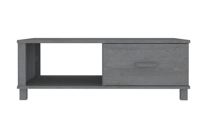 Soffbord mörkgrå 100x55x35 cm massiv furu - Grå - Möbler - Bord & matgrupper - Soffbord
