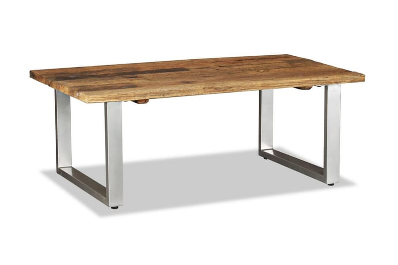 Soffbord massivt återvunnet trä 100x60x38 cm - Brun - Möbler - Bord & matgrupper - Soffbord