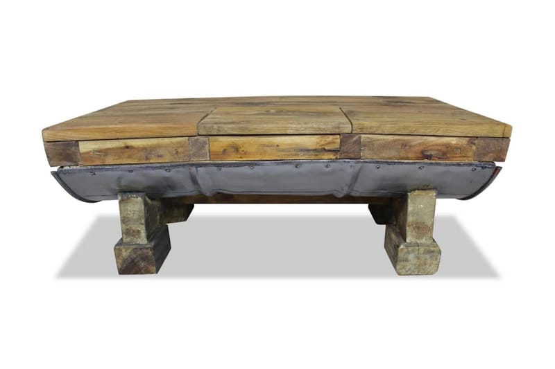 Soffbord massivt återvunnet trä 90x50x35 cm - Brun - Möbler - Bord & matgrupper - Soffbord - Kistbord