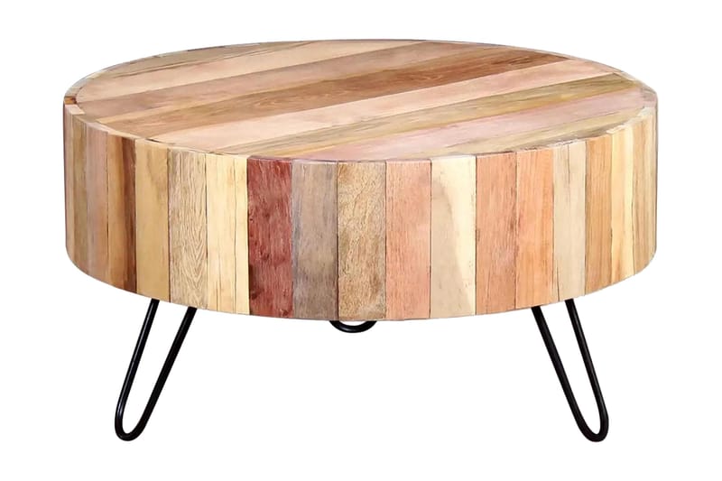Soffbord massivt återvunnet trä - Beige - Möbler - Bord & matgrupper - Soffbord