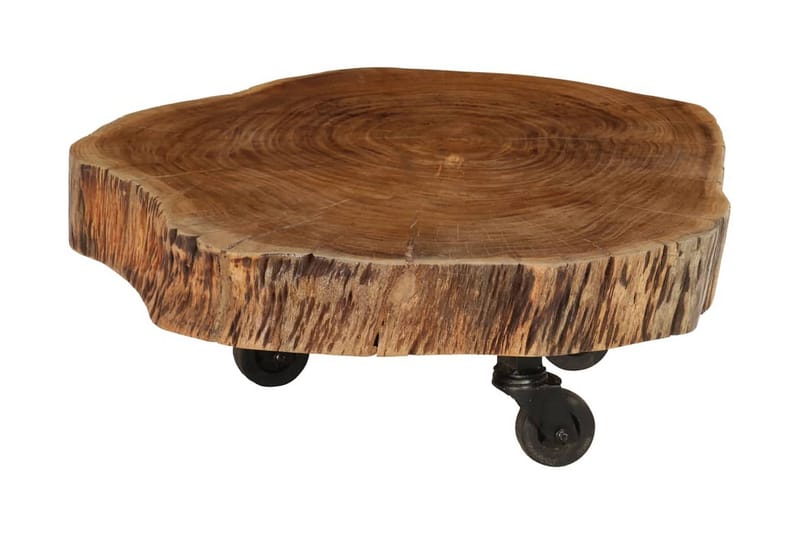 Soffbord massivt akaciaträ 60x55x25 cm - Brun - Möbler - Bord & matgrupper - Avlastningsbord - Brickbord & småbord